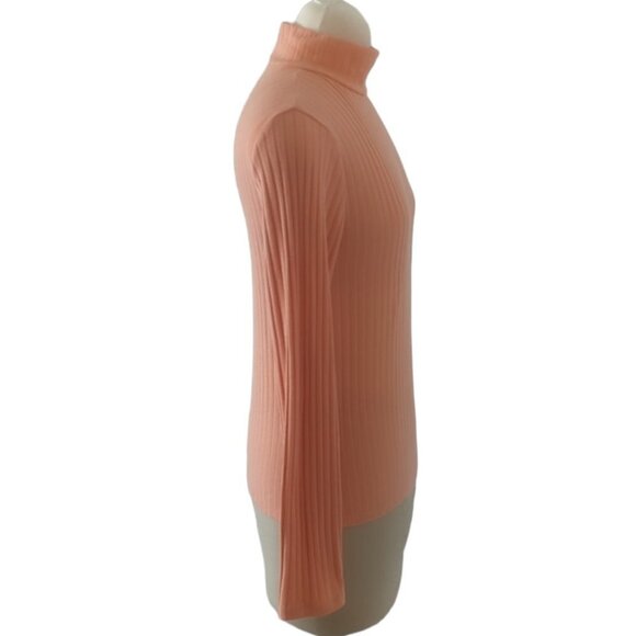 Topshop Ribbed Mock Neck Knit Top - Picture 2 of 4